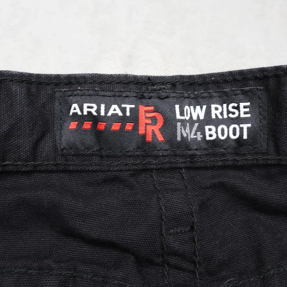 Ariat FR Pants Mens 29x36 Black Low Rise M4 Boot Cut Flame Resistant Rugged Work